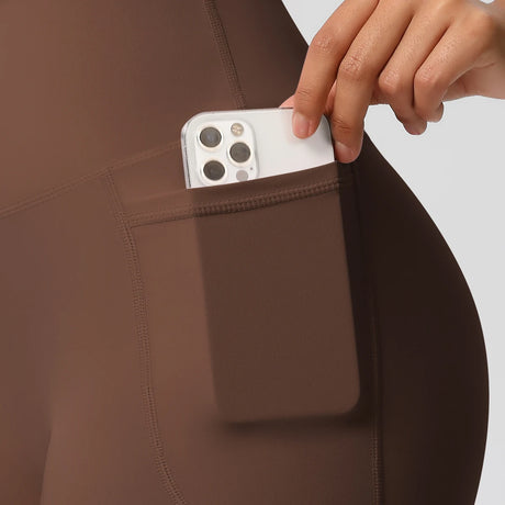 Solid Color Yoga Pants With Pockets Quick Drying High Waisted Gym Push Up Yoga Shorts for Woman Breathable Workout Fitness Short