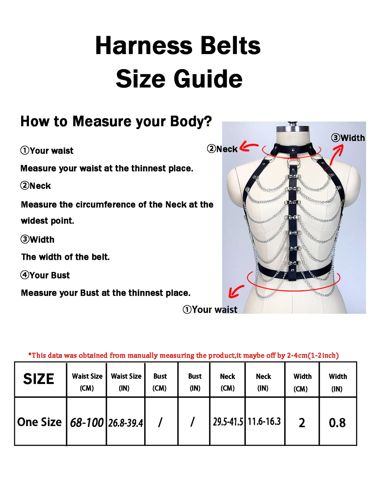 Women Gothic PU Leather Chest Harness Belt with Chain Bra Strap Adjustable Punk Y2K Body Harness Festival Layering Accessory