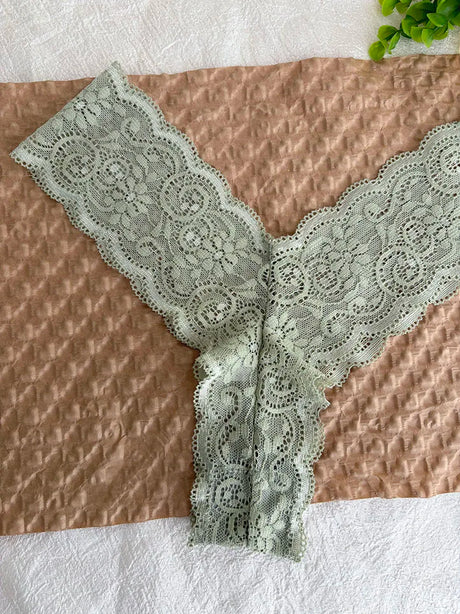 Personalized Text Custom Thong Customization Name Crystal Letters Panties Sexy Lace Underpants for Woman Wife Girlfriend Gift