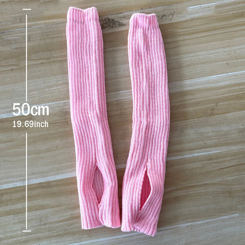 New Woman Winter Yoga Latin Socks Fitness Dancing Female Wear Exercising Long Section Knitting Walking Socks Leg Warmers Woman