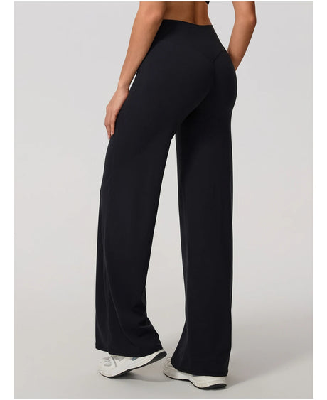 New Summer High Waist Wide-Leg Yoga Joggers Women's Autumn Casual Outdoor Sweatpants Female Straight Tracksuit Bottoms