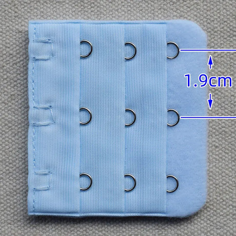 3-Row 3-Hook Bra Extender with Stainless Steel Hooks for Bras, Adjustable Extra Length Soft Velvet Back Closure (Multi Colors)