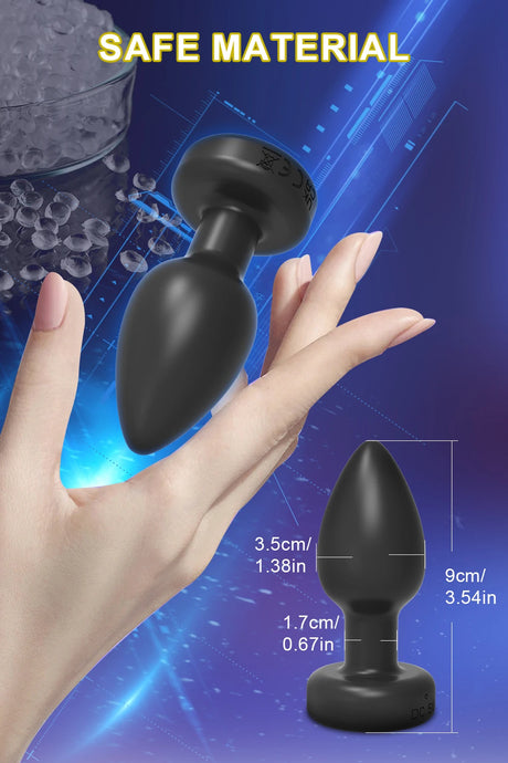 Anal Plug Vibrator Gay Massager Metal Anal Toy Butt Plug Stimulator Masturbation Tools Penetration Anal Plug Vibrating Man Women