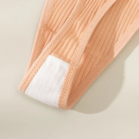 BZEL 8PCS/Set Women's Panties Cotton Thongs Female Simple Breathable Underwear Sexy Lingerie Comfortable Striped Woman G-Strings