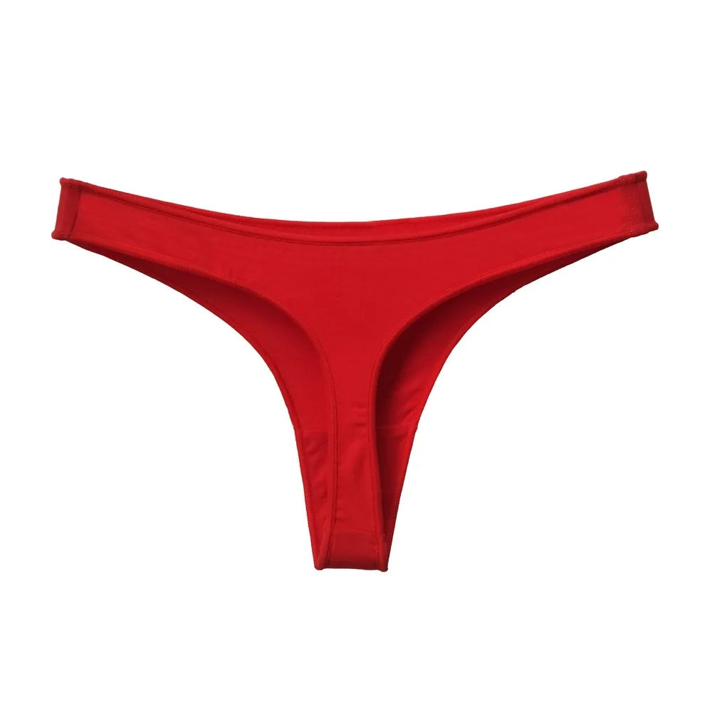 Cotton G String Girls Panties T-back Sexy Women Briefs Thong Underwear Low Waist Seamless Femlae Lingerie Size S-XL