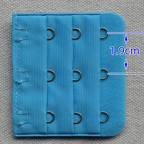 3-Row 3-Hook Bra Extender with Stainless Steel Hooks for Bras, Adjustable Extra Length Soft Velvet Back Closure (Multi Colors)