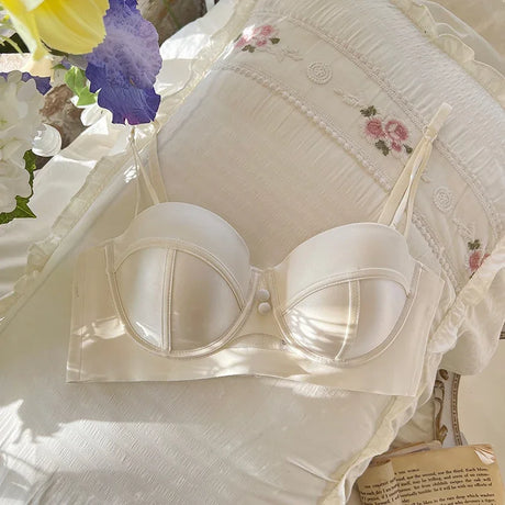 MOYISU Red Push Up Bra Set VS Style Sexy Minimizer Lingerie Wirefree Enhances Small Chest Vintage Retro Zodiac Gift Panty & Ste