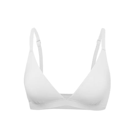 Triangle Non-paded Bralettes Women Wireless Deep V Bras Plunge Unlined No Underwire Brassiere Seamless Comfortable Everyday Bras