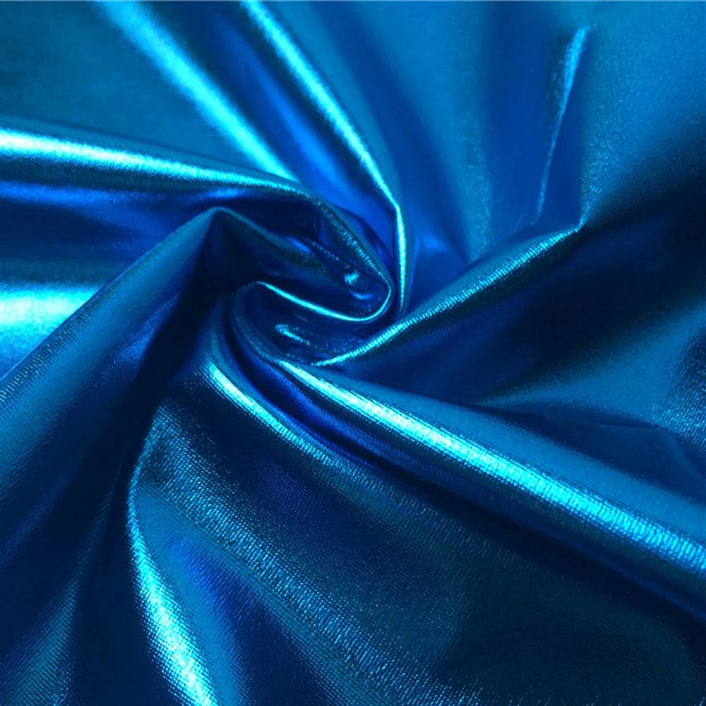 Vinyl Metallic Stand Collar Jumpsuit Wet Look Shiny Patent Leather Catsuit Long Sleeve Zipper Crotch Body Suit Zentai Clubwear