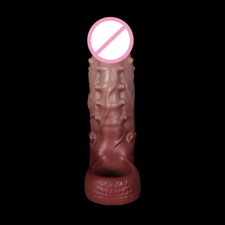 3sizes Silicone Penis Ring Men Penis Sleeve Cock Sleeve Dick ring Enlargement Delay Ejaculation Cock Ring Reusable Condom Sextoy