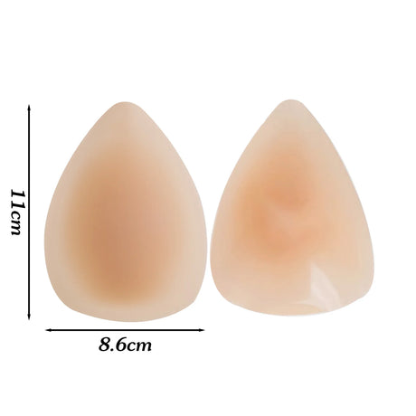 Self-adhesive Triangle Silicone Nipple Cover Women Invisible Ultra Thin Lifting Breast Pads Pasties Water-drop Bra Boobs Sticker