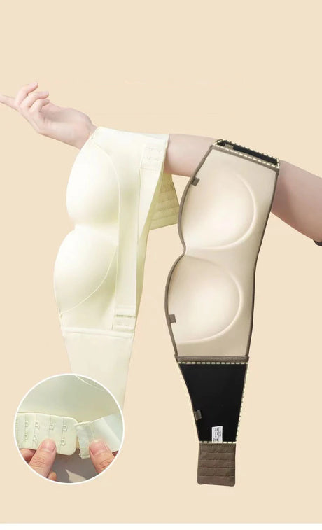 Big Breasts Underwear Sexy Lingerie S-Xl Plus Size Front Buckle Seamless One-piece Bra Cup Invisible Strapless Bra For Women