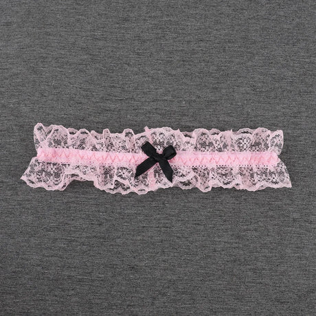 Women Custom Name Bow Leg Ring Sexy Personalized Name Lace Garter Leg Loop Wedding Garters Bridal Cosplay Thigh Ring Lovers Gift