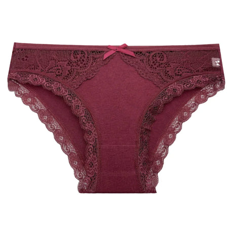 5 PCS/SET New Arrival Low Rise Ladies Sexy Lace Panty Underpants Panties For Women Lingerie Cotton Briefs