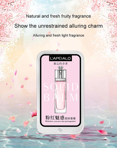 Woman Body Pheromone Perfume Solid Balm Long Lasting Fragranc Light Fragranc Portable Solid Perfume Balm