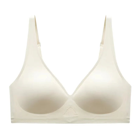 Women's Seamless Bra Push-Up Bralette With Pads U-Shape Back Non-wire Underwear Mesh Splice Breathable V-Neck Sexy Lingerie S-XL