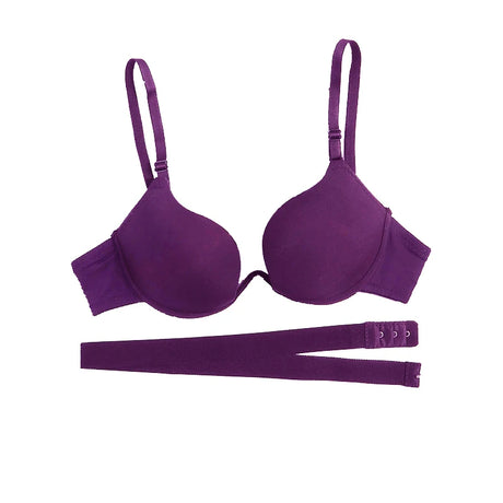 Sexy Deep V Backless Bras Women Seamless Bra Support Small Chest Push-up Lingerie 6 Ways To Wear Wedding Party Dress Underwear
