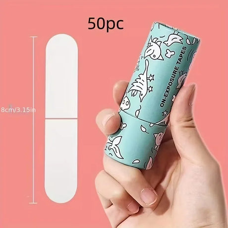 50pcs Double-Sided Underwear Clothing Tape Invisible Transparent Clothes Body Transparent Easy Tear Tape