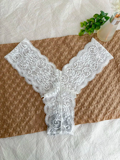 Personalized Text Custom Thong Customization Name Crystal Letters Panties Sexy Lace Underpants for Woman Wife Girlfriend Gift