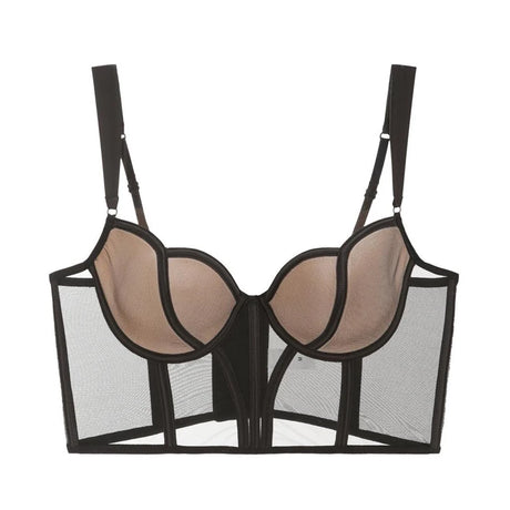 CINOON Sexy Lace Bra for Women Rubber Bone Vest Underwear Push Up Female Wedding Bralette French Corset Bras Comfort Lingerie