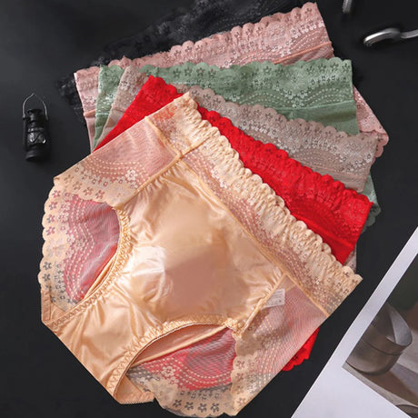 1pc Men Lace Thin Seamless Ice Silk Briefs 3D Bulge Pouch Low Waist Pantie Breathable High Elastic Soft Underwear