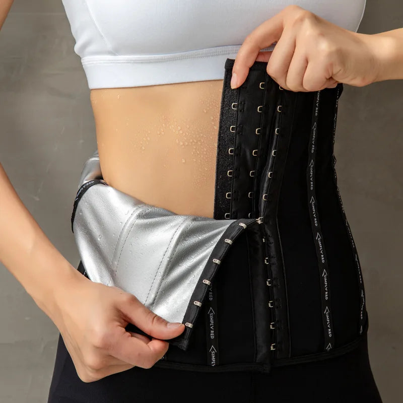 Vensslim Waist Trainer Belt for Women Slimming Waist Trimmer Corset Belly Body Shaper Band Sauna Sweat Girdle with Sauna Effect