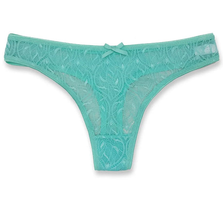 6 pcs of fashionable lace, comfortable, breathable and sexy thong pants.