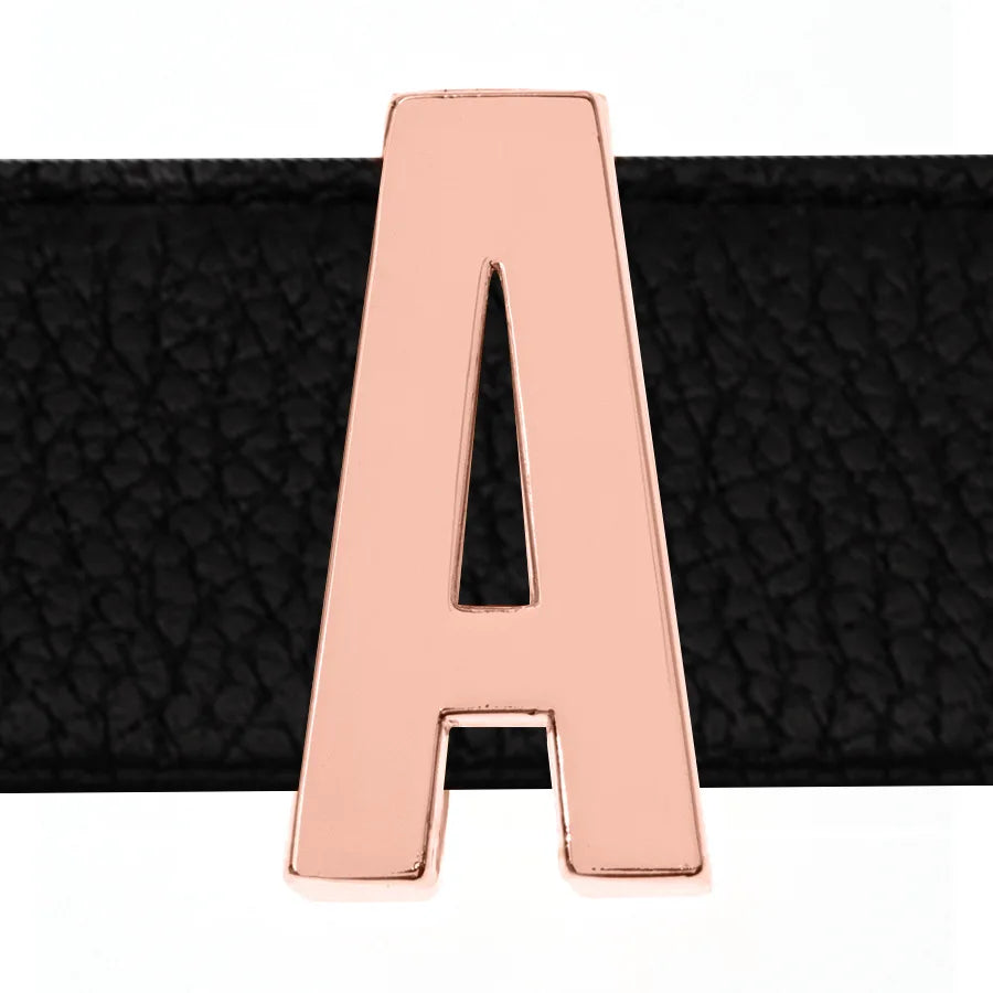 30MM Goth Sexy Rose Gold Letters Custom Collar Choker Necklaces Men Women BDSM Role Age Cosplay Chocker Customized Jewelry