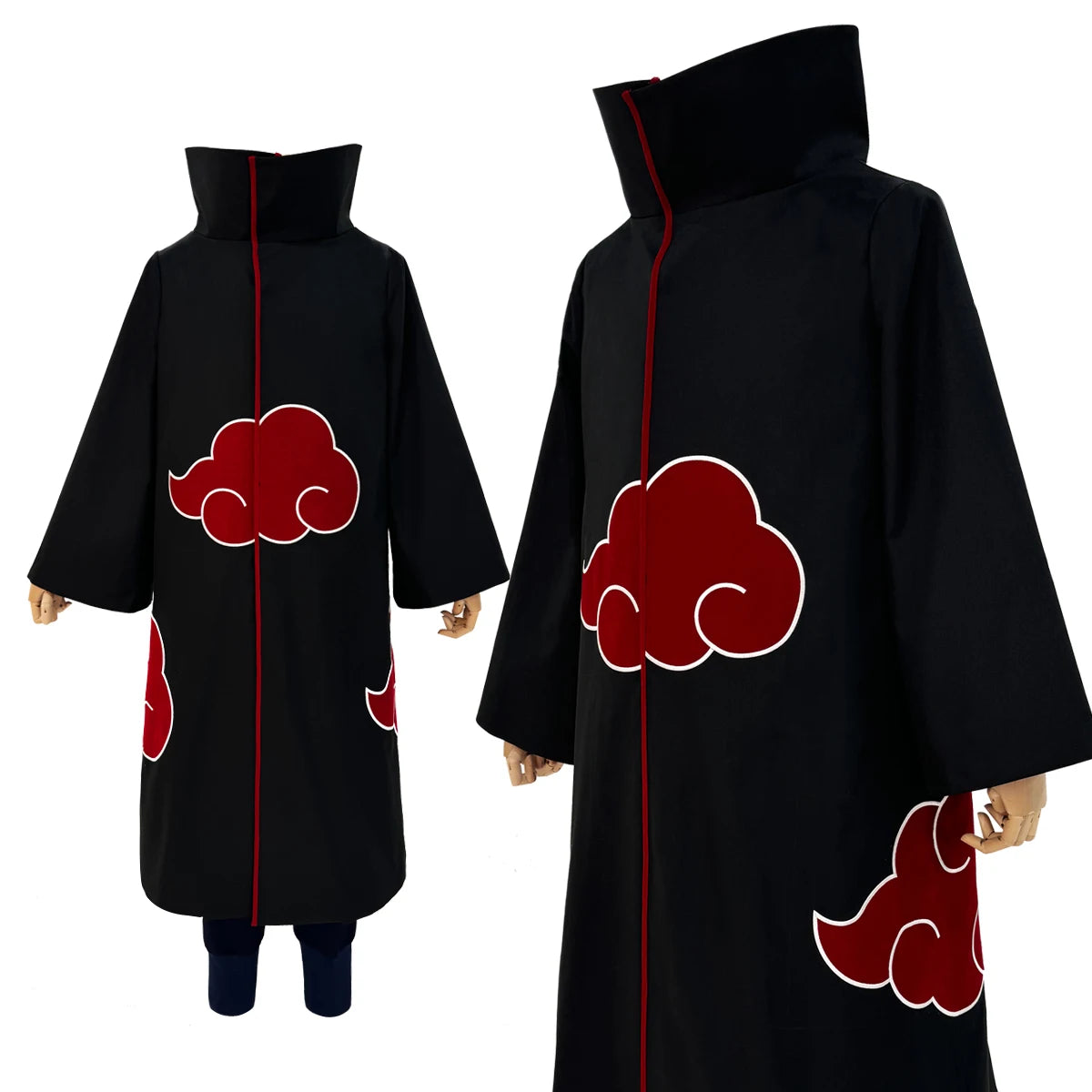 HOLOUN Uchiha Itachi Sasuke Anime Cosplay Costume Embroidery Hawk Team Cloak Pain Konan Sasori Halloween Christmas S-2XL