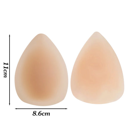 Self-adhesive Triangle Silicone Nipple Cover Women Invisible Ultra Thin Lifting Breast Pads Pasties Water-drop Bra Boobs Sticker