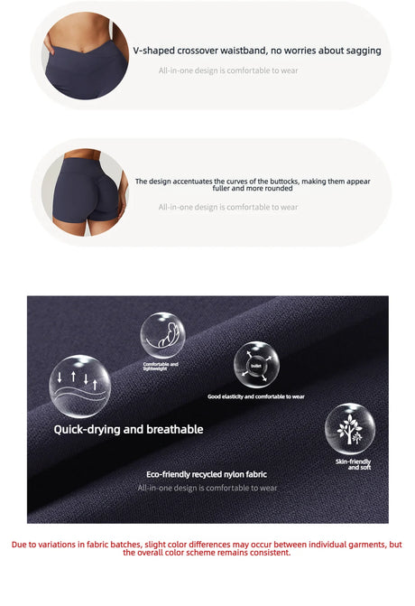 Women Fitness Shorts Sports Shorts Running Cycling Shorts High Waist Push Up Gym Shorts Workout Leggings Woman Yoga Clothing