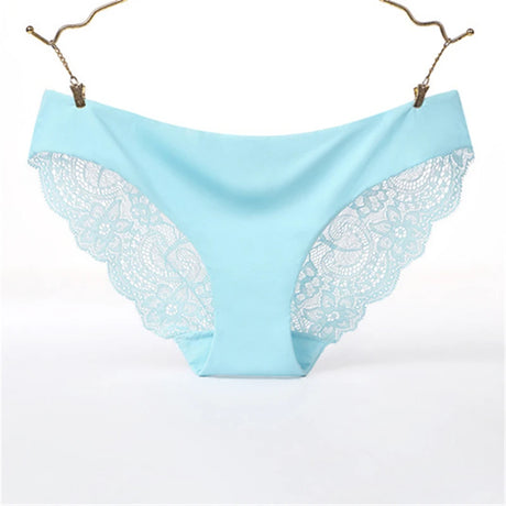 Women's Seamless Underwear Leopard Intimate Women Sexy Lace Black Floral Panties Seamless Panty 3pcs/set