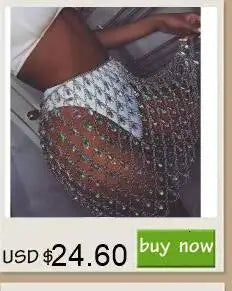 Sexy Metal Rhinestone Corset Crop Top Women Summer Club Party tops Woman Clothing See through Beach Halter Tank Top Streetwear