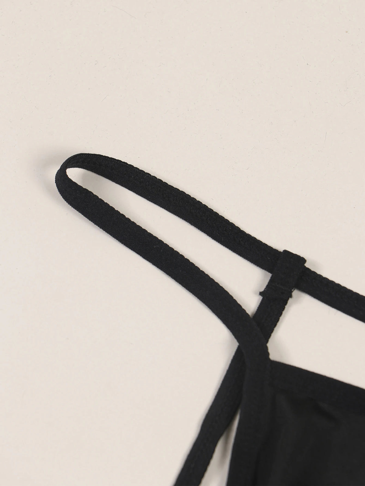 Men's Sexy Bow Decoration Thong Underwear with Fun Printed Breathable Soft Hollow Out Underwear