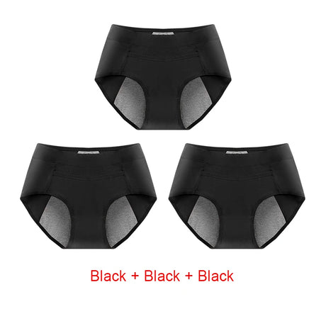 3PCS Cotton Menstrual Panties Leak Proof Breathable Sexys Panties Woman Women Girls Physiological Pants Women's Intimates M-XL