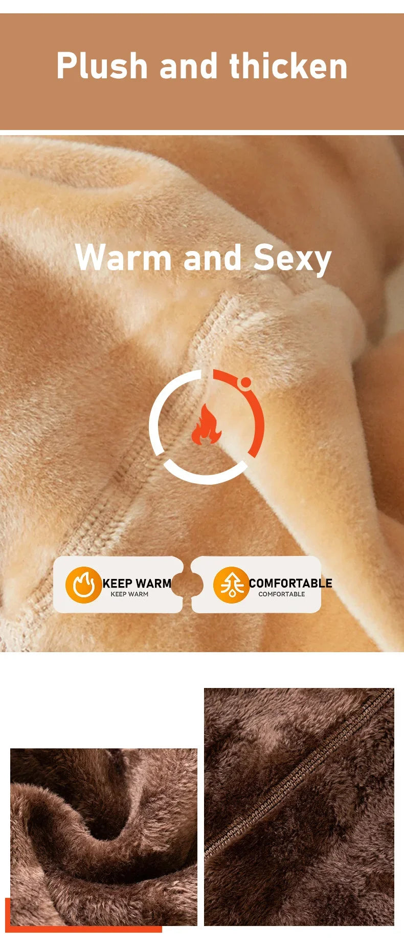 2PCS Plus Size Women's Fleece Warm Winter Tights Leggings Thick Fleece Panty Fake Translucent Pantyhose Thermal Stockings Woman