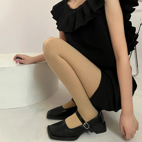 Sweet Girls Colorful Elastic Long Hosiery Stockings Women Candy Color Sexy Tights Spring Autumn Warm Velvet Seamless Pantyhose