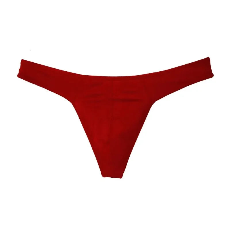 Sports Solid Men Thong Male Cotton Breathable G-String Seamless No Trace Sports Panties Sexy T-back Exotic Lingerie Plus Size