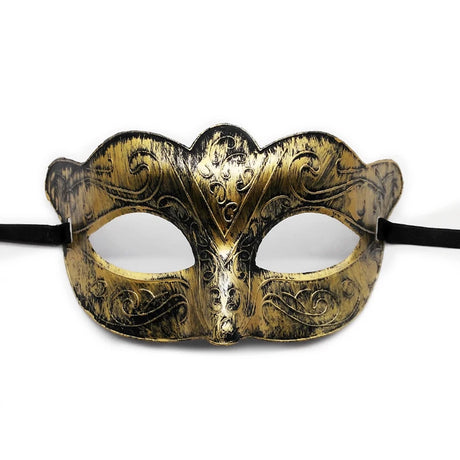 1PC Masquerade Mask Vintage Prince Mask Black Antique Copper Half Face Mask Plastic Retro Crown Masks Women Party Decoration