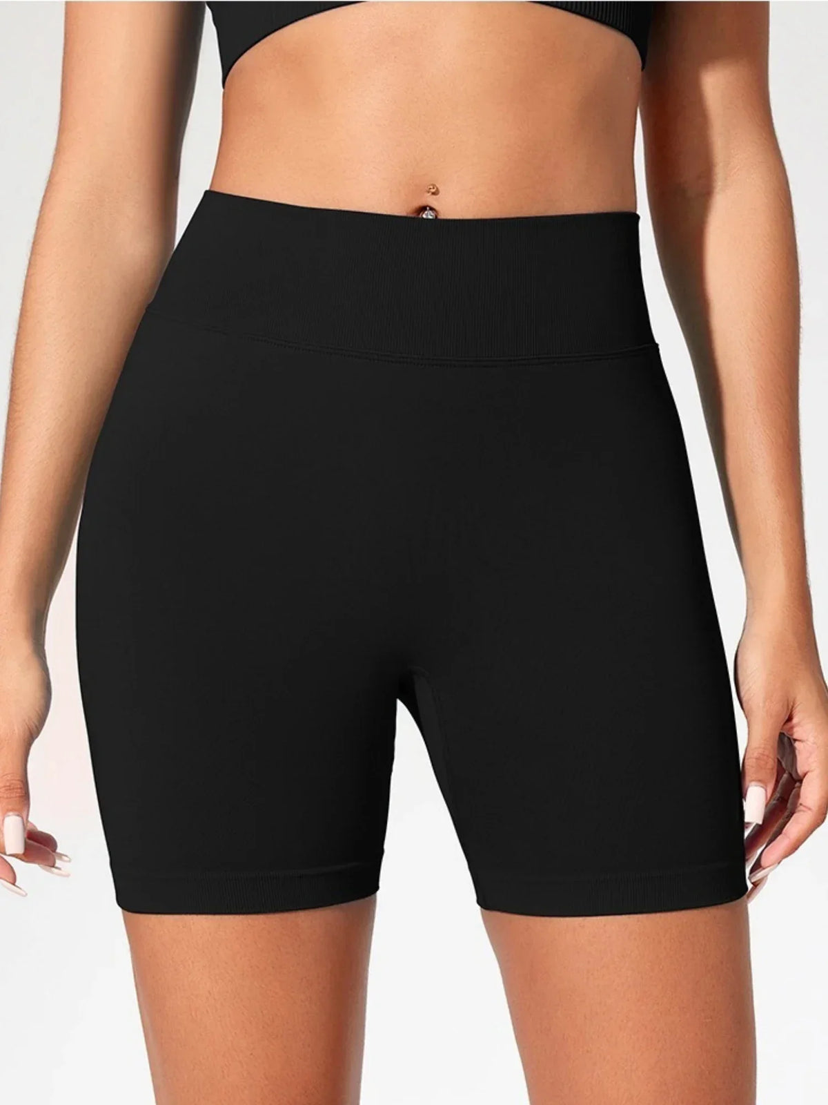 Women's Seamless High Waist Gym Shorts Butt Lifting Slim Fit High Elastic Yoga Shorts for Fitness Training Running & Cycling