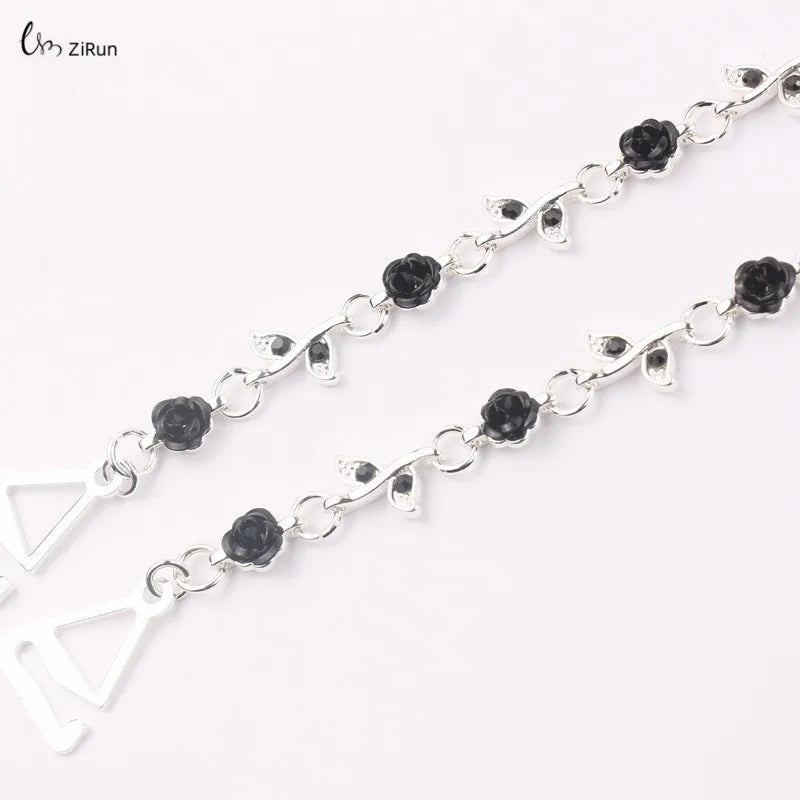 Detachable Rhinestone Metal Bra Strap for Women, Non-Slip Invisible Adjustable Crystal Shoulder Straps,Lingerie Accessories Gift