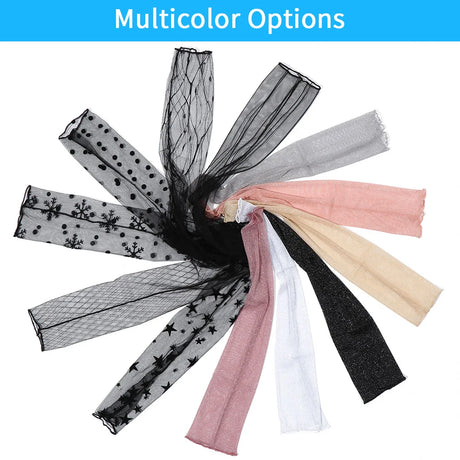 Cycling Bike Thin Arm Warmers Breathable Sunscreen Long-Sleeved Sun Protection Sleeves Driving Gloves Mesh Lace Gloves