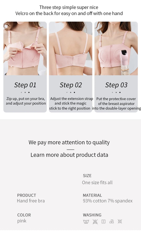 vvocci Hands Free Breastsucking Bra Breastfeeding Underwear New Collection Breastsucking Device Fixed Belt Artifact