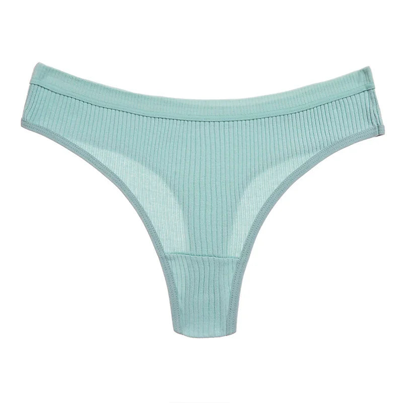 4-Piece Set Of Low Waist Sexy Women's Cotton Thong Casual Sports Thread Underwear Women's Personalized Triangle Pants