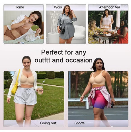 Push-Up Lifting Wireless Bra, Women's Comfortable Seamless Underwear,Soft Breathable Skin-Friendly,No Steel Ring,Ideal for Daily