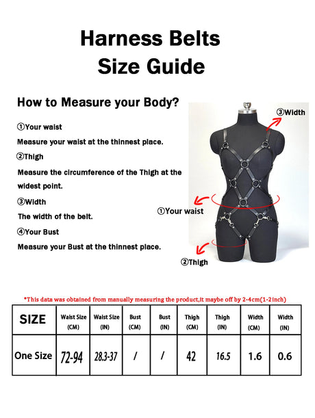 Sexy Body Harness Belt Set Tights Women Bdsm Leather Lingerie Fetish Clothing Underwear Harness Bondage Sex Toy Accessories