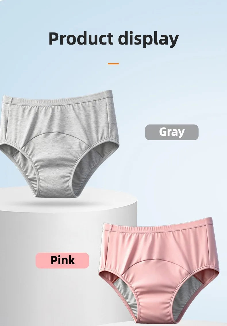 Incontinence Briefs Breathable Unisex Panties Set Pack Leak Proof Period Underwear for Women Plus Size Panties Lingerie Women's