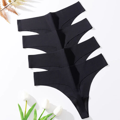 BZEL 10PCS/Set Women's Panties Black Female Thongs Sexy Lingerie Breathable Underwear Sports Comfortable G-Strings Seamles Panty