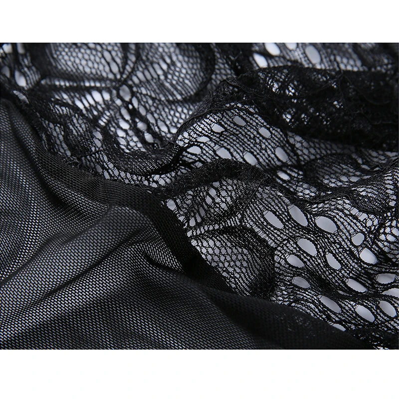 Porn Underwear Women Lace Hollow Open Bra Teddies Bodysuit Erotic Crotchless Lingerie Plus Size Costumes Sexy Deep V Bodysuits