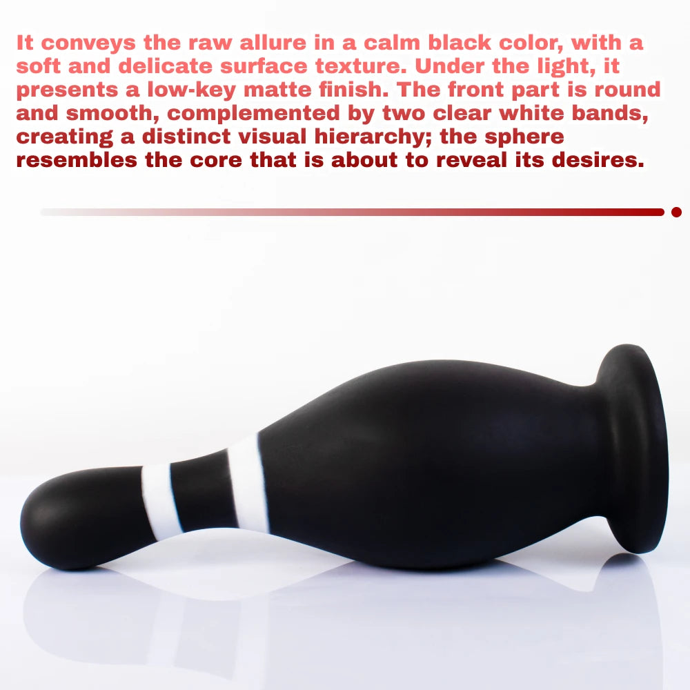 Liquid Silicone Bowling Pin Butt Plug Comfortable Anal Plug Anus Dilator Prostate Massager Adult Toys for Men Women Gay Couple